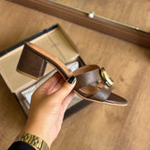 Salto Vizzano Salto Bloco Detalhe Quadrado Dourado 6291.1187