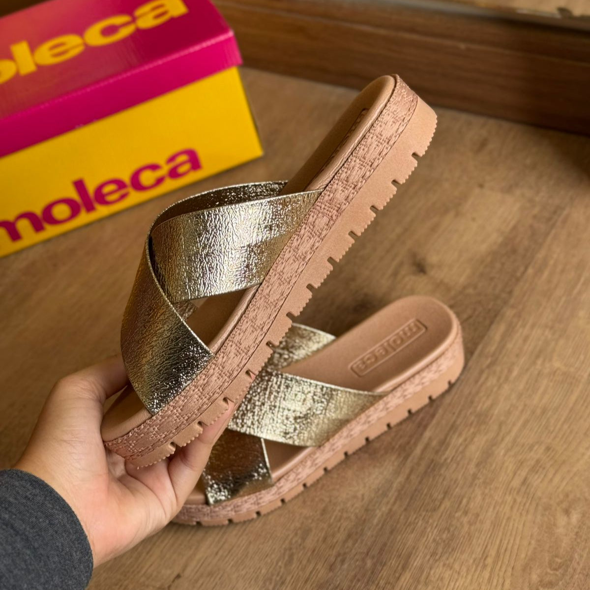 Sandália Moleca Rasteirinha Comfy Plus 5539.104