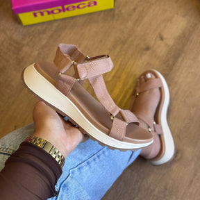 Sandália Moleca Plataforma Tiras Grossas 5537.102