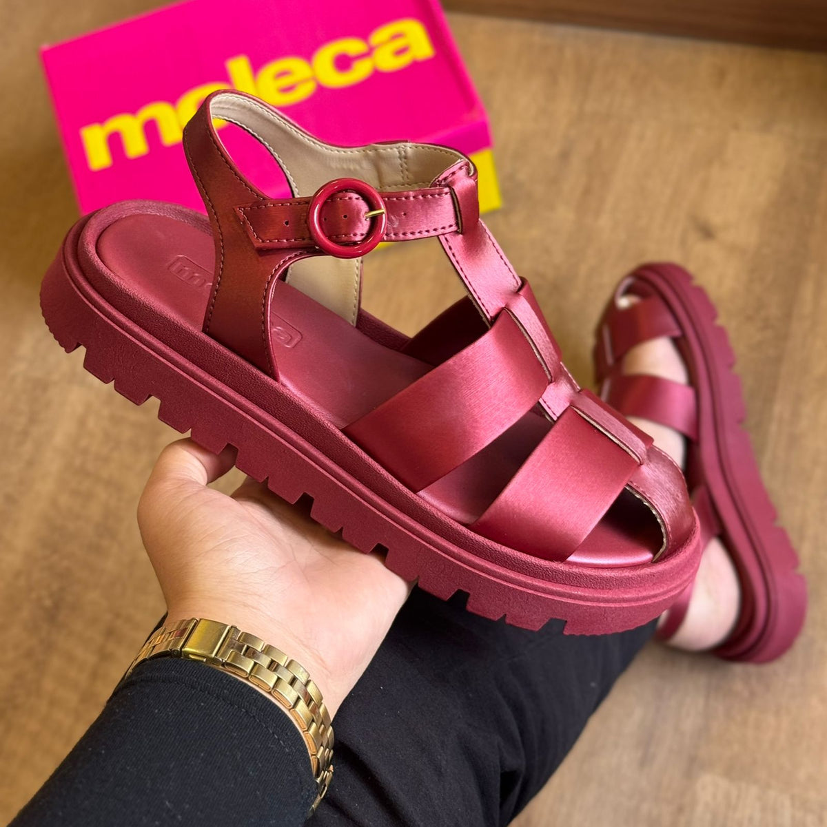 Sandália Papete Tratorada Moleca 5504.114