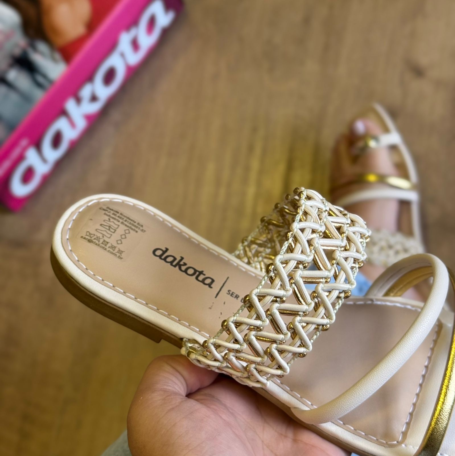 Rasteira Dakota Bambu Y9252