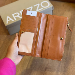 Carteira Arezzo Hexágono Dourado A400110187