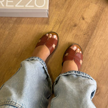 Chinelo Couro Arezzo Essenciais A110570001