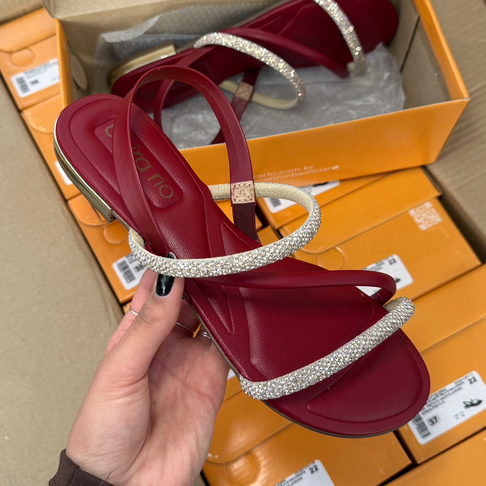 Sandália Beira Rio Calcanhar Espelhado 8263.969