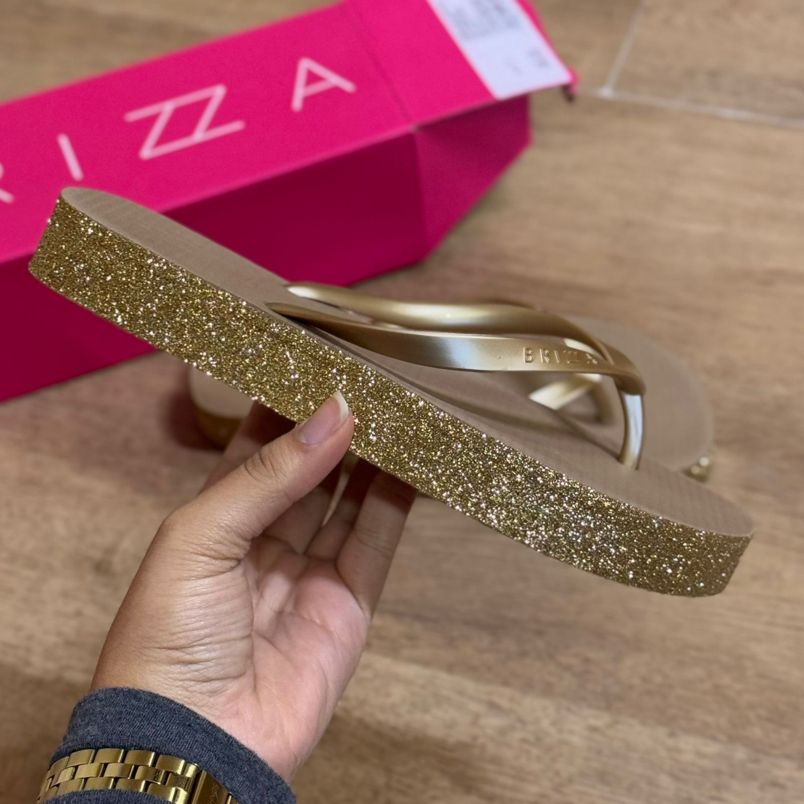 Chinelo Arezzo Plataforma Sparkle A121530003