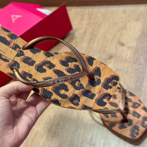 Chinelo de Dedo Arezzo Estampado Animal Z190270261