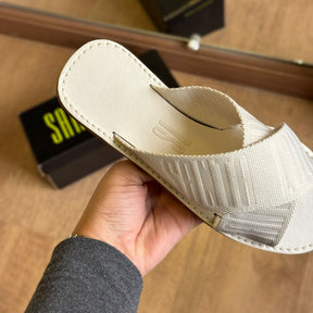 Rasteira Santa Lolla Bico Quadrado Tiras Cruzadas Gorgurão 0472.381B.01B2