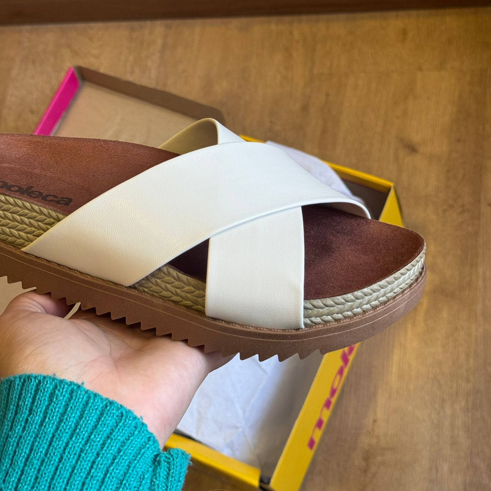 Sandália Moleca Papete em X 5500.215