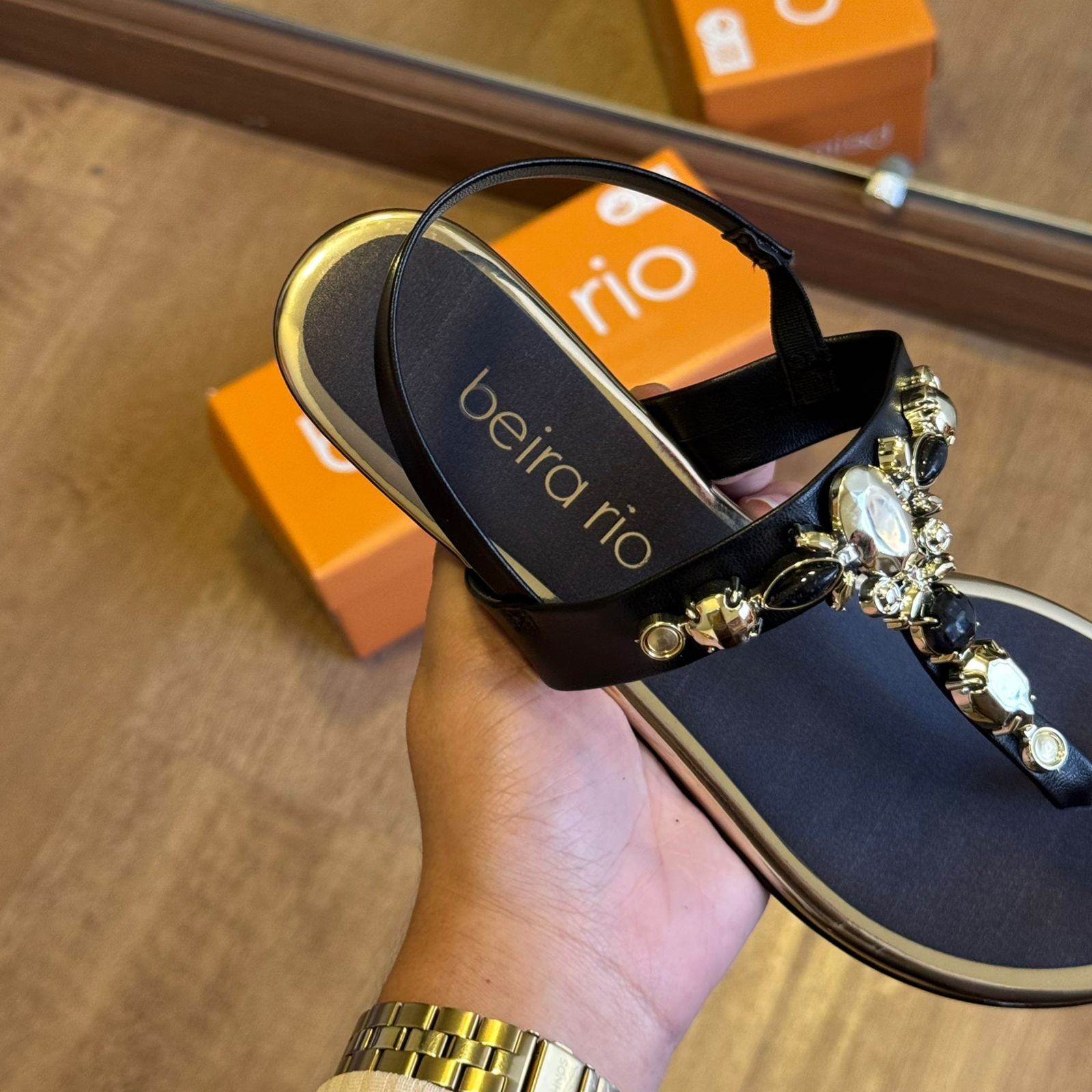 Rasteira Beira Rio Encanto de Pedras 8367.631