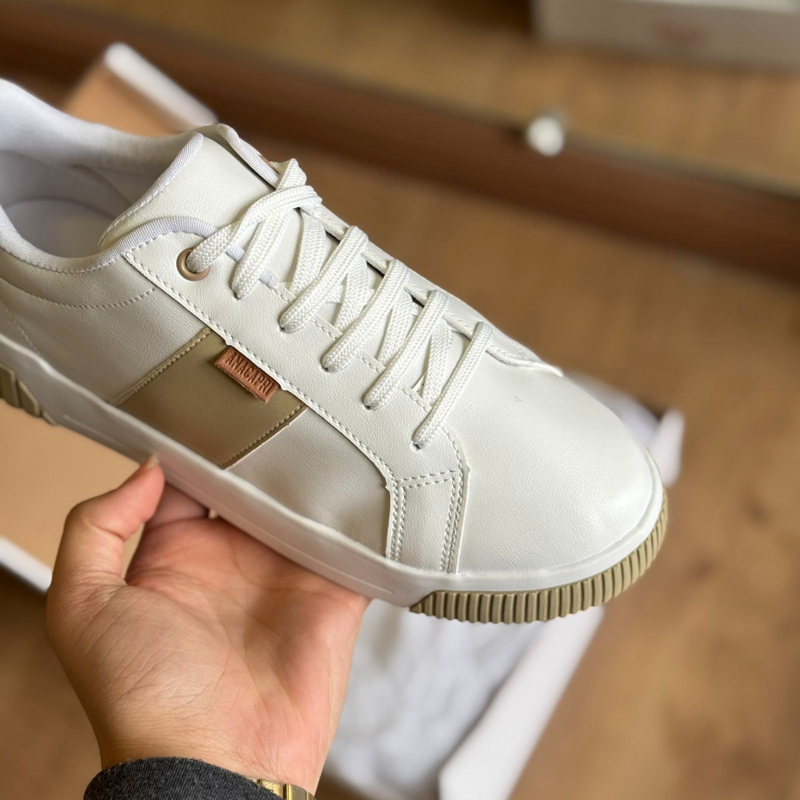 Tênis Ana Capri Sola Estruturada Listra Lateral C304830008