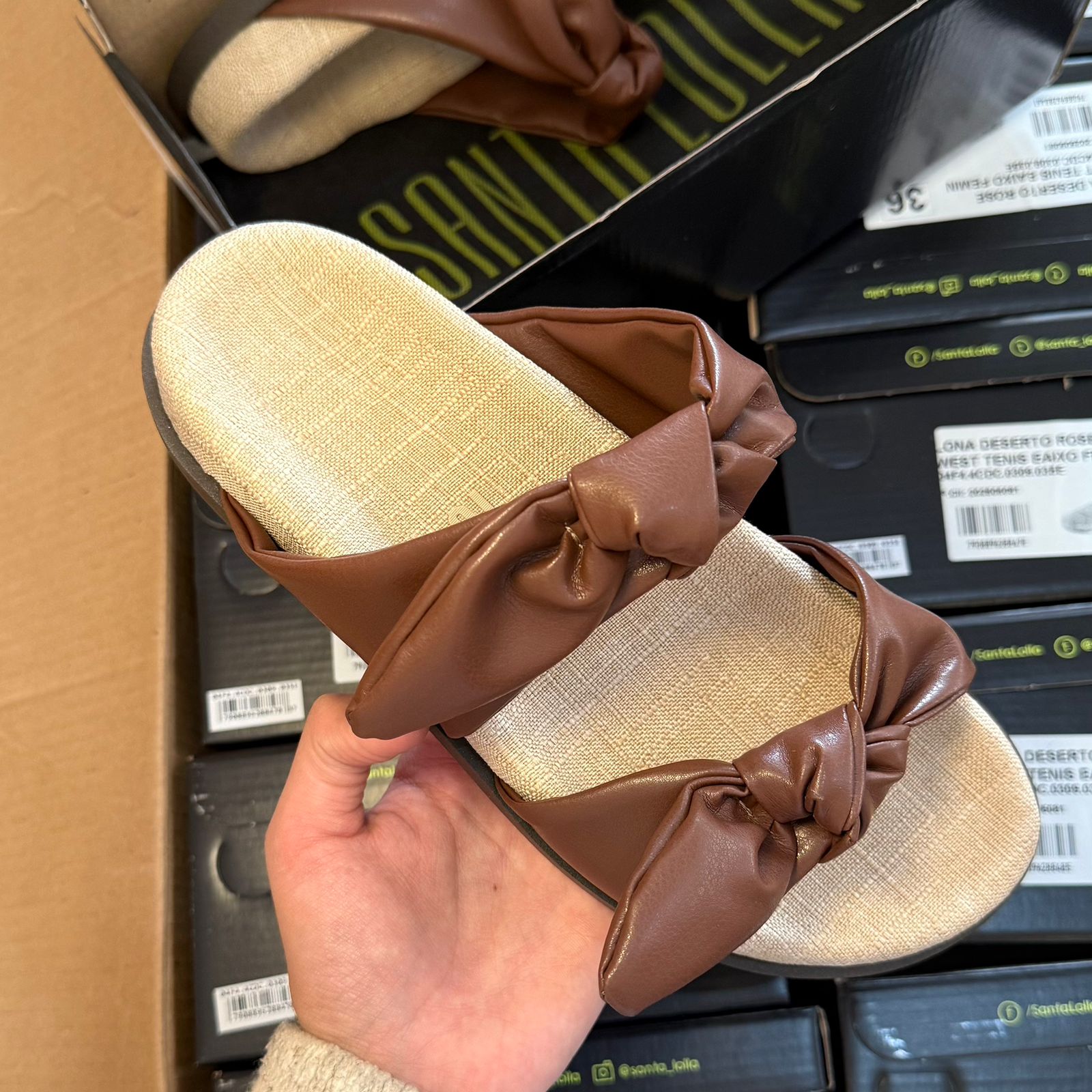 Sandália Santa Lolla Duplo Laço 07E4.4901.0300