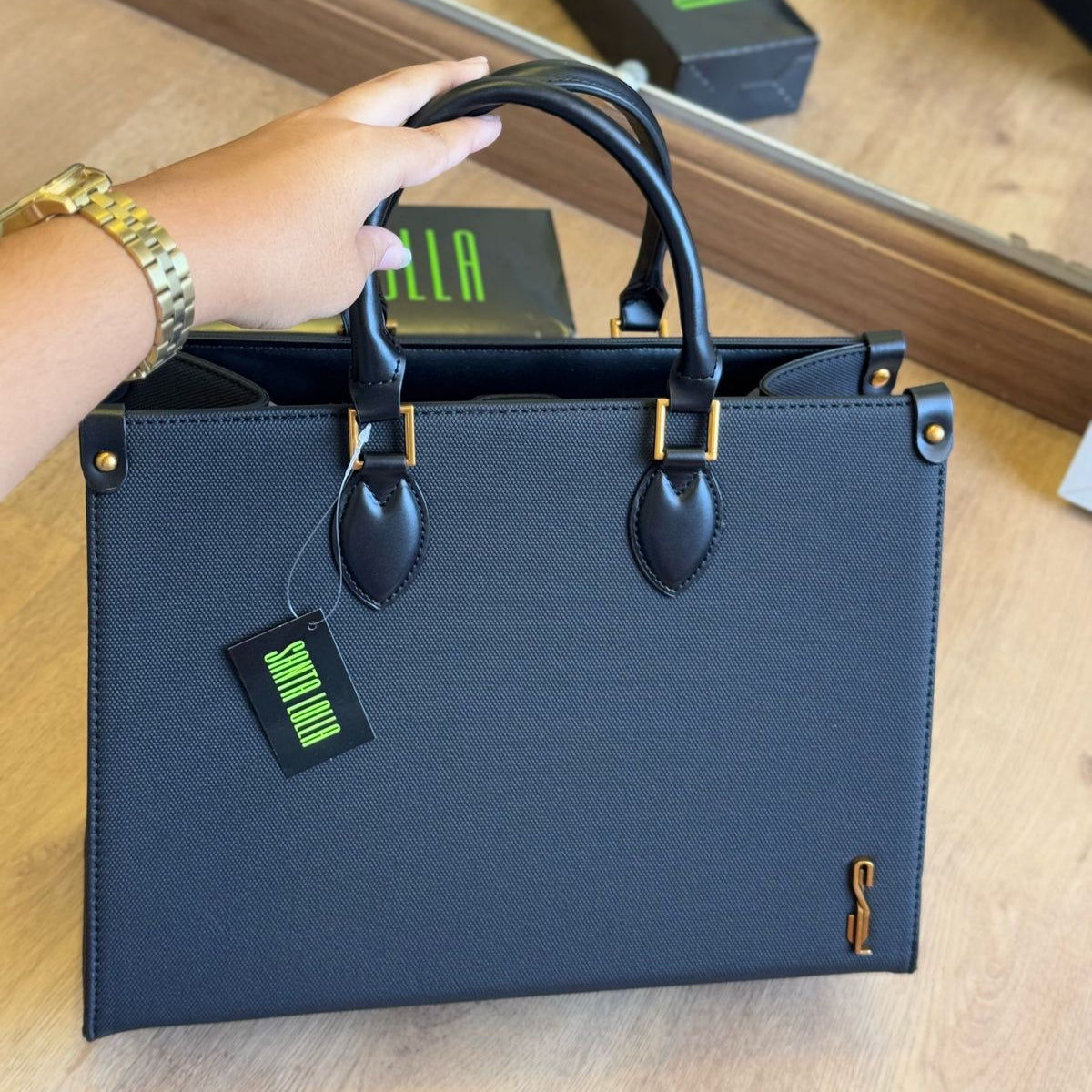 Bolsa Santa Lolla Tote Canvas Alça De Ombro 0453.4E52.03E4