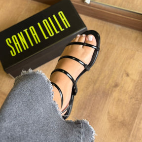 Sandália Santa Lolla Rasteira Tiras Finas 086C.4C78.0A14