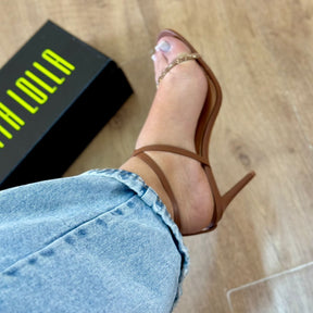 Sandalia Santa Lolla Napa Soft Brilho Salto Alto Fino 0110.4CEC.0300