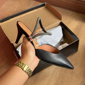 Scarpin Slingback Vizzano com Pedrarias 1185.1138