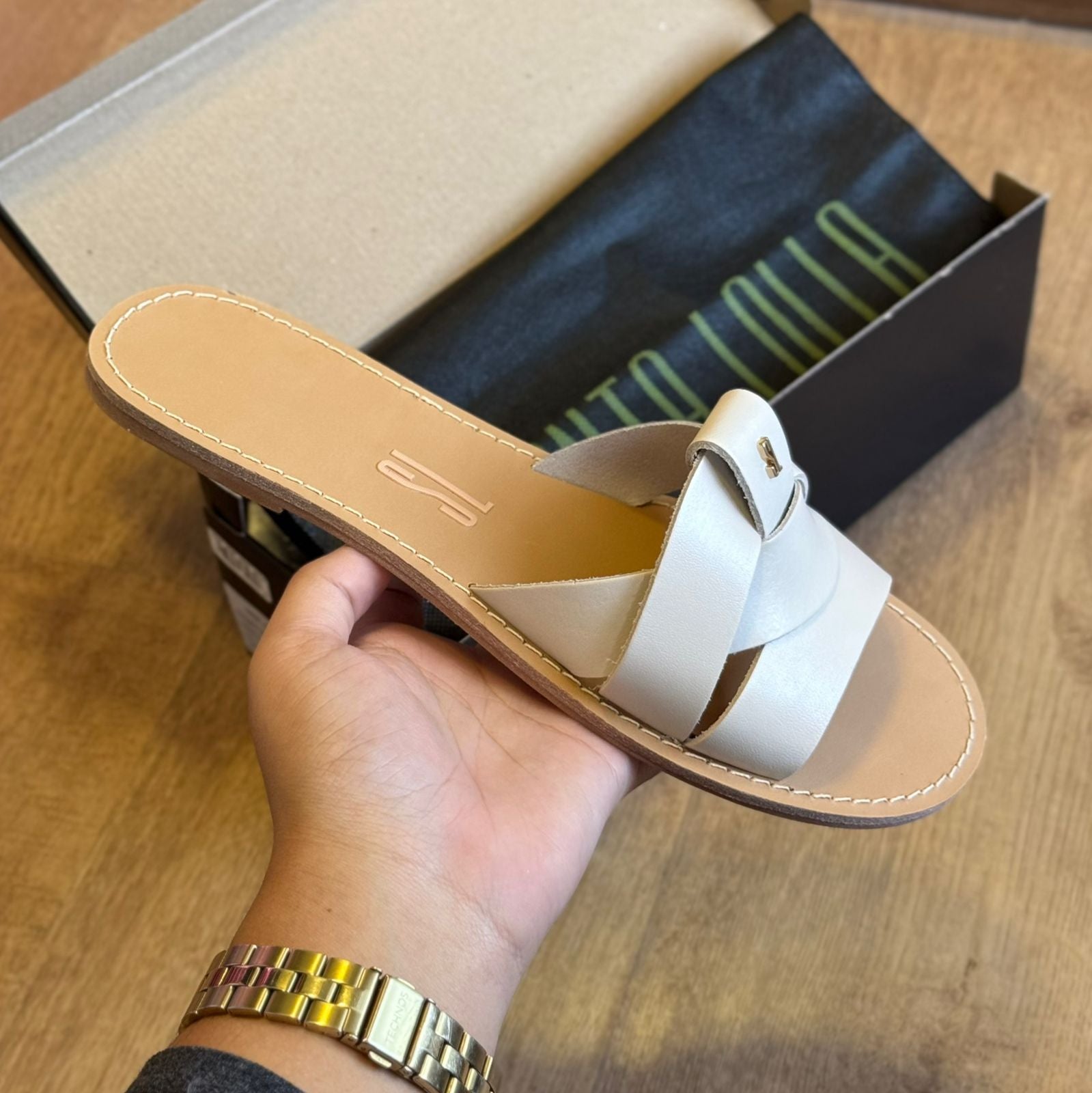 Sandália Santa Lolla Slide Entrelaçado 068F.3D0F.01E2