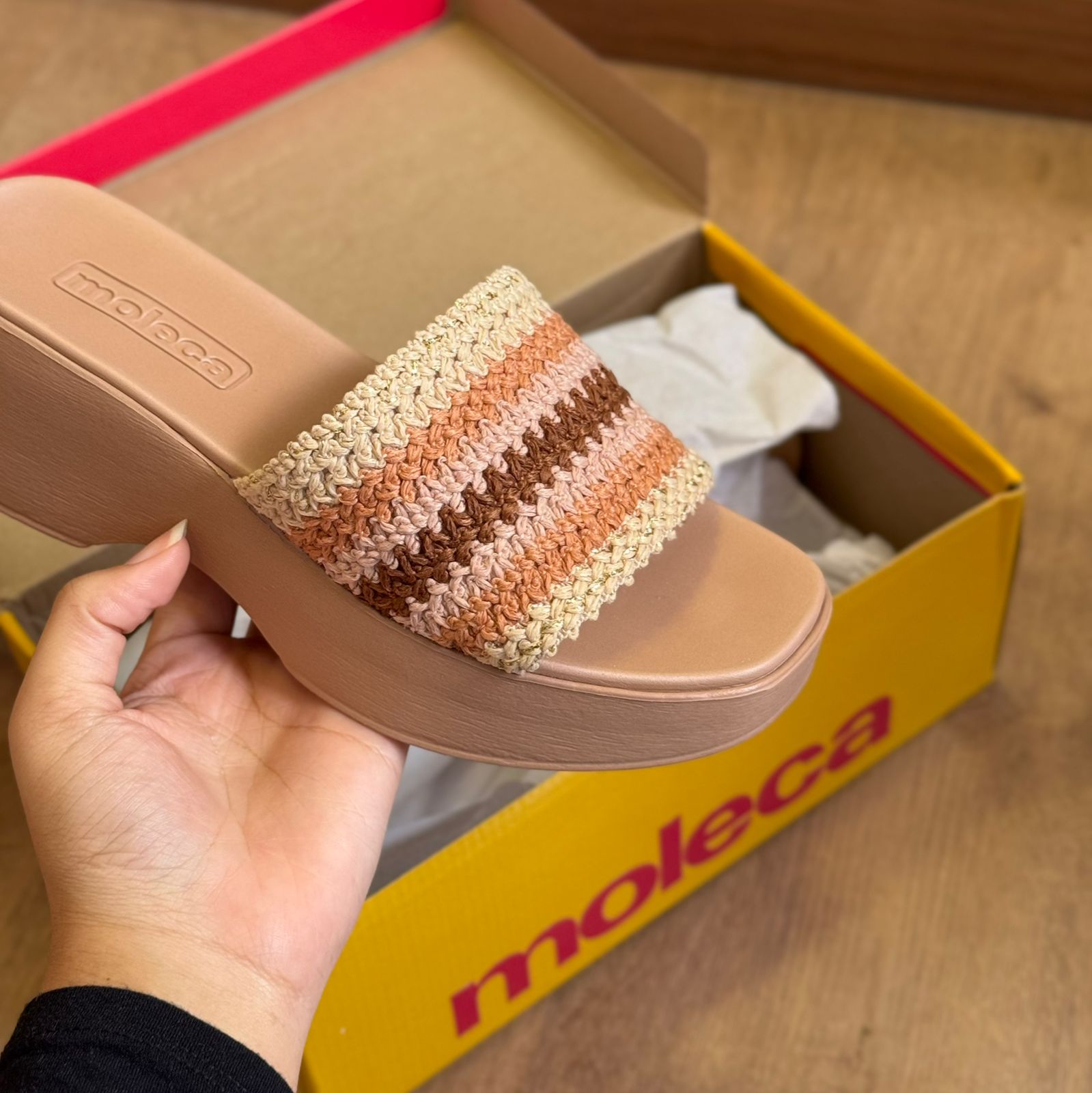 Sandália Moleca Clássico Crochê 5503.114