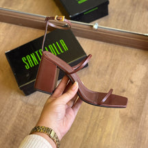 Sandália Santa Lolla Couro Confort Salto Bloco 046A.2BCD.033B