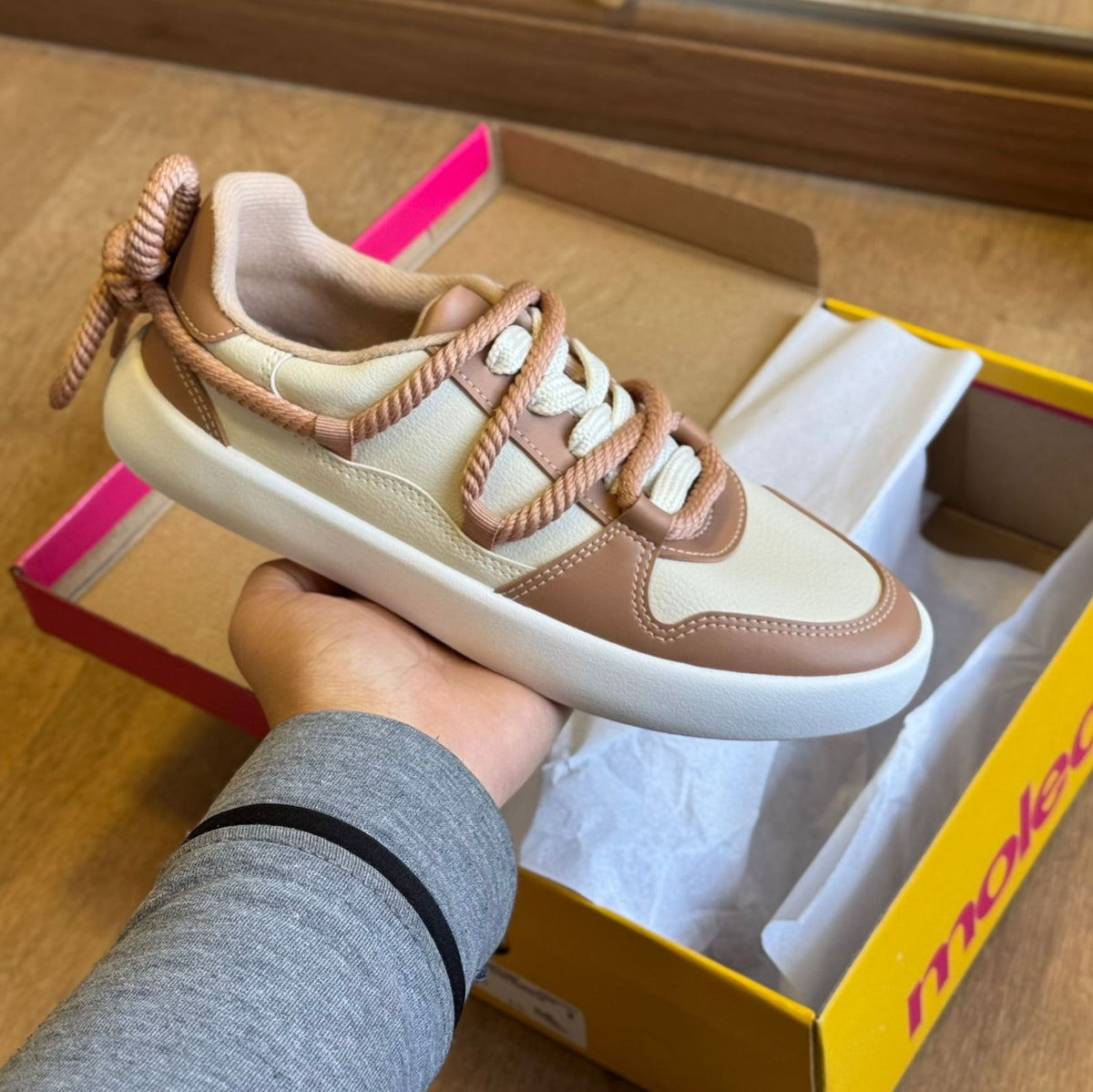 Tênis Moleca Casual Detalhe de Corda 5830.103