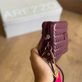 Bolsa Arezzo Pequena Metalizada Alça Marrocos Z195070007
