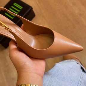 Scarpin Slingback Santa Lolla Verniz Salto Fino Médio 06D1.49EB.0202