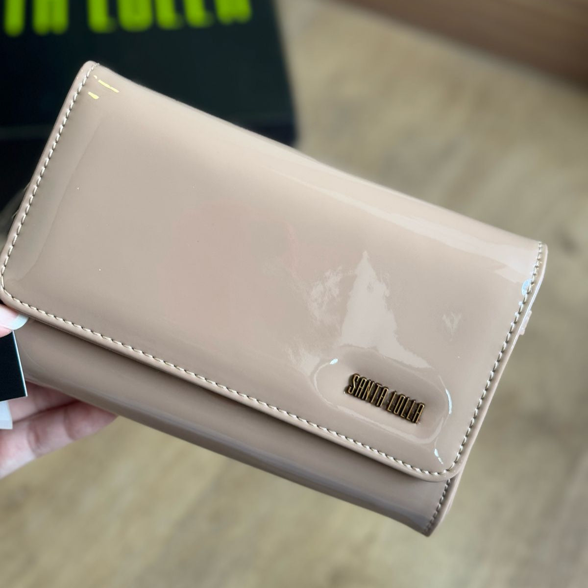 Bolsa Santa Lolla Carteira Verniz Alça De Ombro 0471.4580