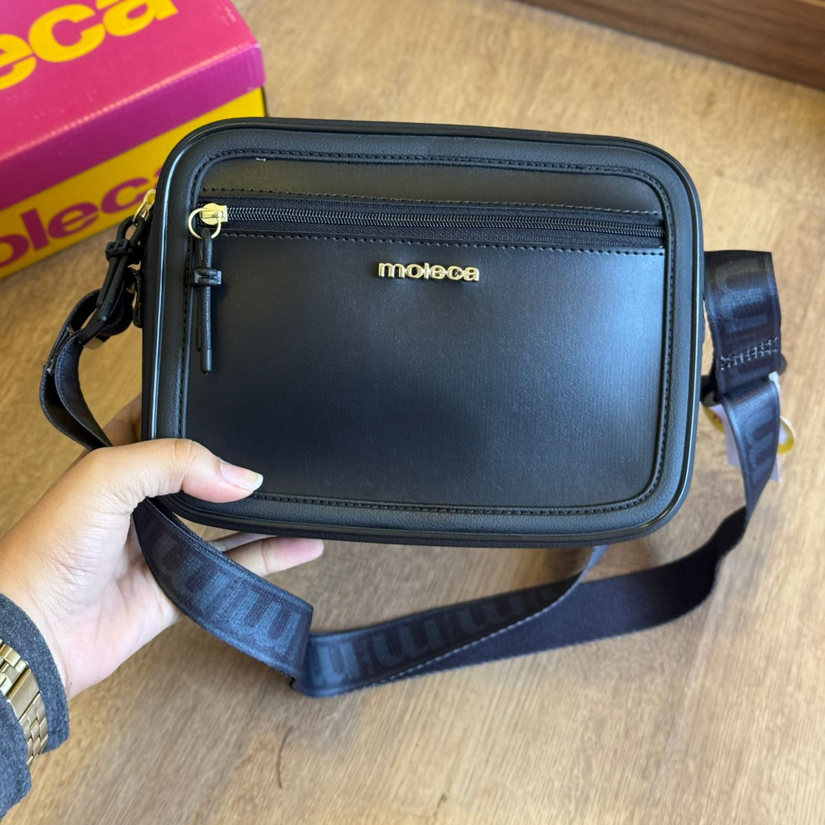 Bolsa Moleca Transversal com Zíper 50048.3