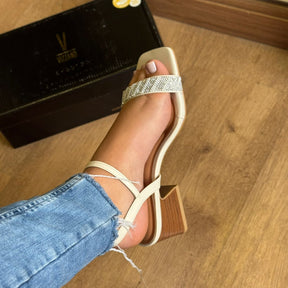 Salto Vizzano Salto Bloco Tira Brilhosa 6558.102