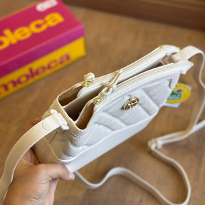 Bolsa Moleca Letra M Dourado 50062.1.31