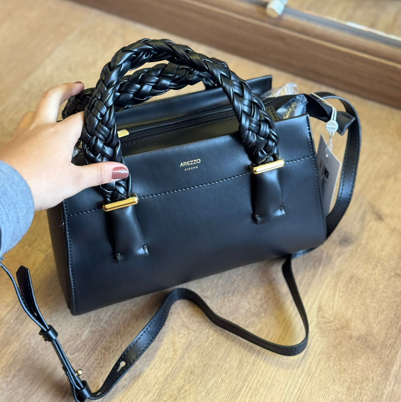 Bolsa Arezzo Alça Trança A500240644