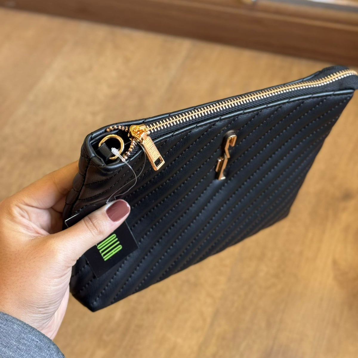 Bolsa Carteira Santa Lolla Matelassê Bege com Corrente 0470.547F