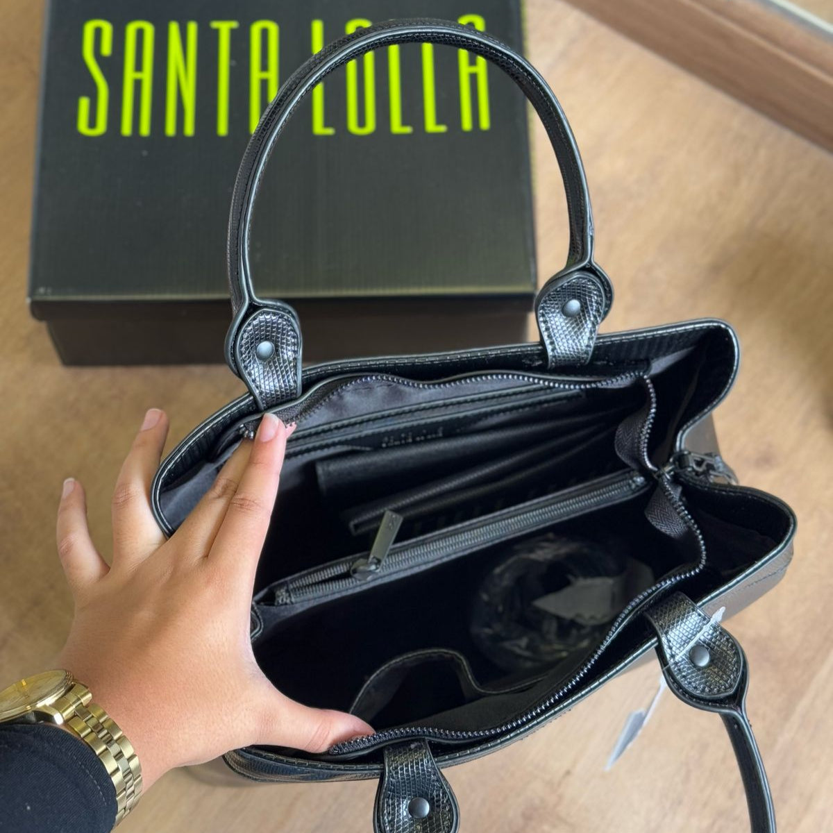 Bolsa Tote Santa Lolla Alça Dupla Transversal 0453.36E2