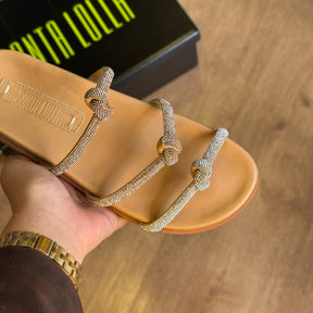 Sandália Santa Lolla Triplo Nó Prateado 089A.5267.0300