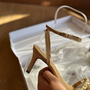 Sandália Arezzo Elegance Crystal A118450034