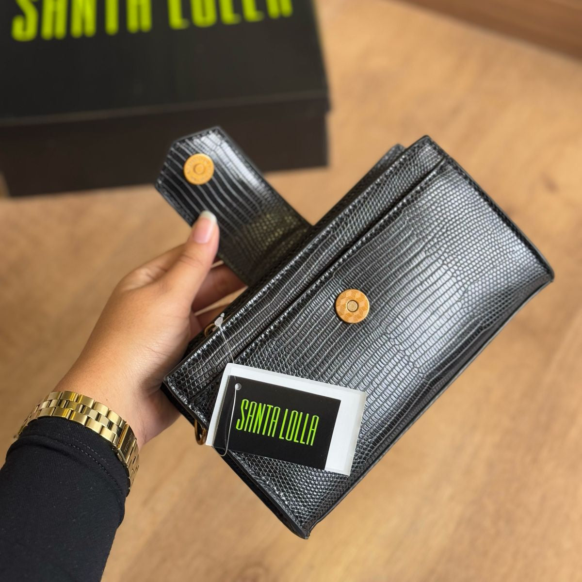 Carteira Santa Lolla Material Metalizado 0471.457E.037C