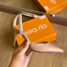 Scarpin Beira Rio Tornozelo Prateado 4122.1490