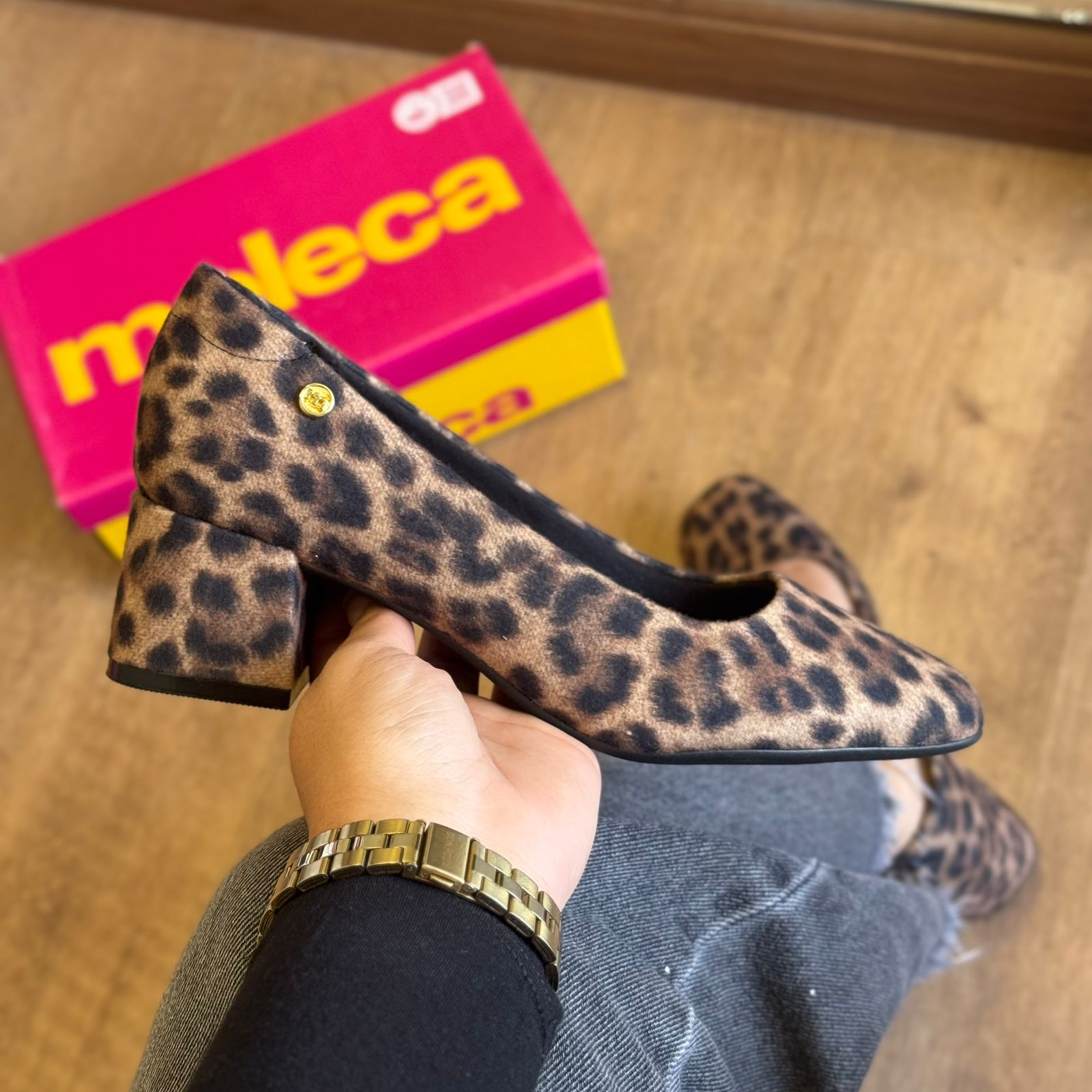 Sapato Moleca Salto Bloco 5822.100