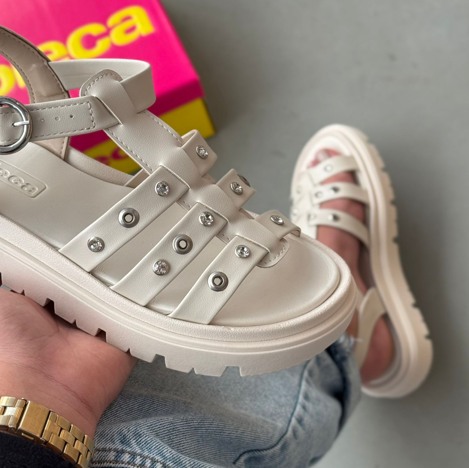 Sandália Moleca Tiras Finas 5504.115