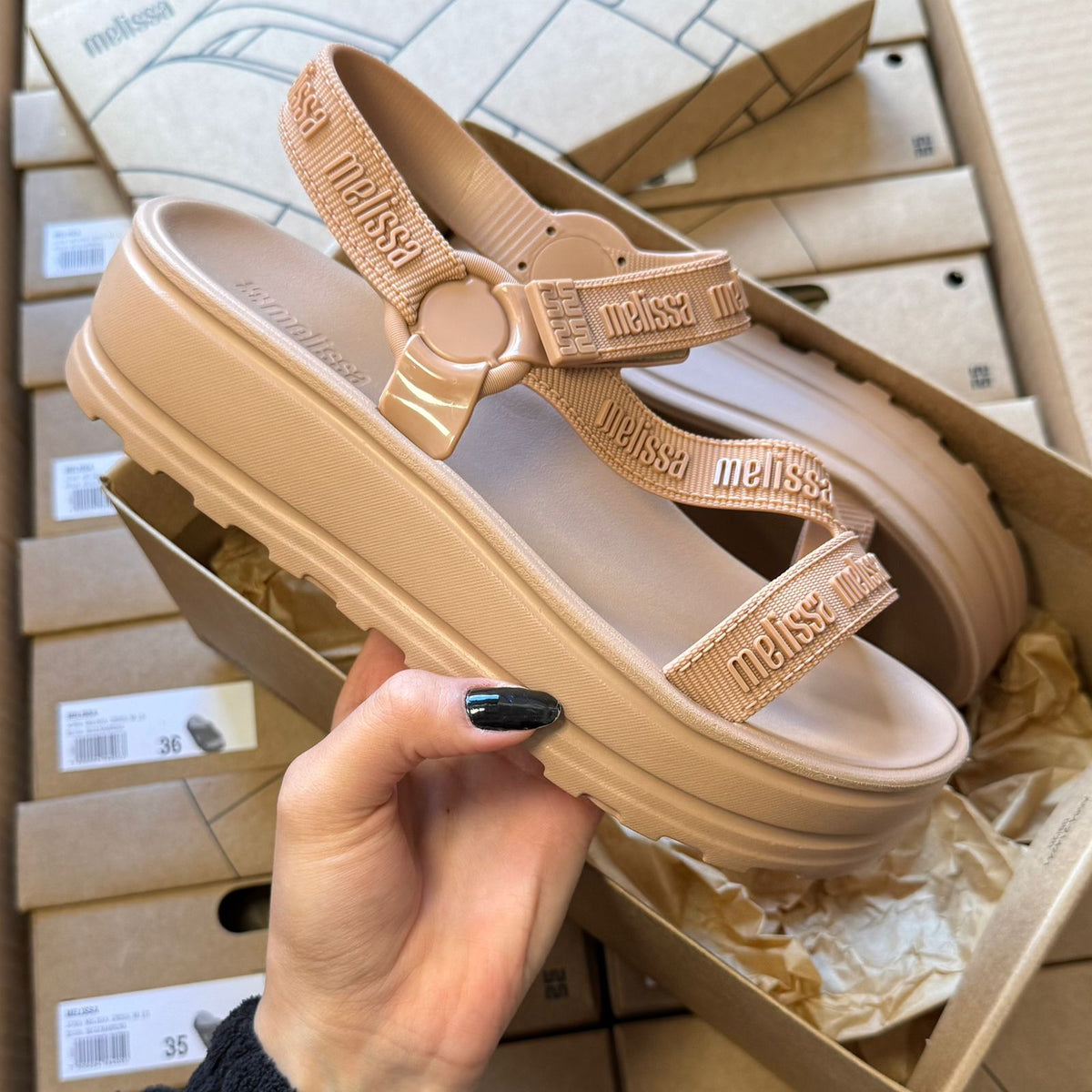 Sandália Melissa Stripes Platform M-Lover 37831