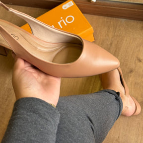 Sandália Beira Rio Salto Bloco e Bico Fino 4182.220