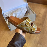 Sandália Arezzo Fivela Detalhes Brilhosos A131300005