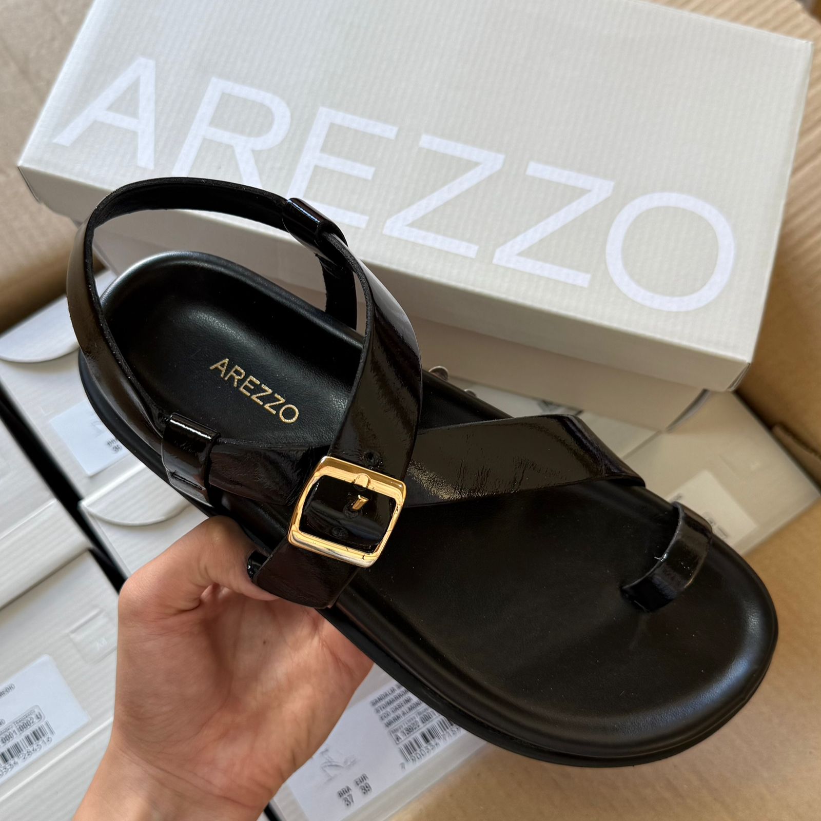 Sandália Arezzo Papete Tira Dedeira A135550050