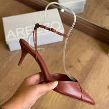 Scarpin Arezzo Couro Salto Kitten Aberto A127570112