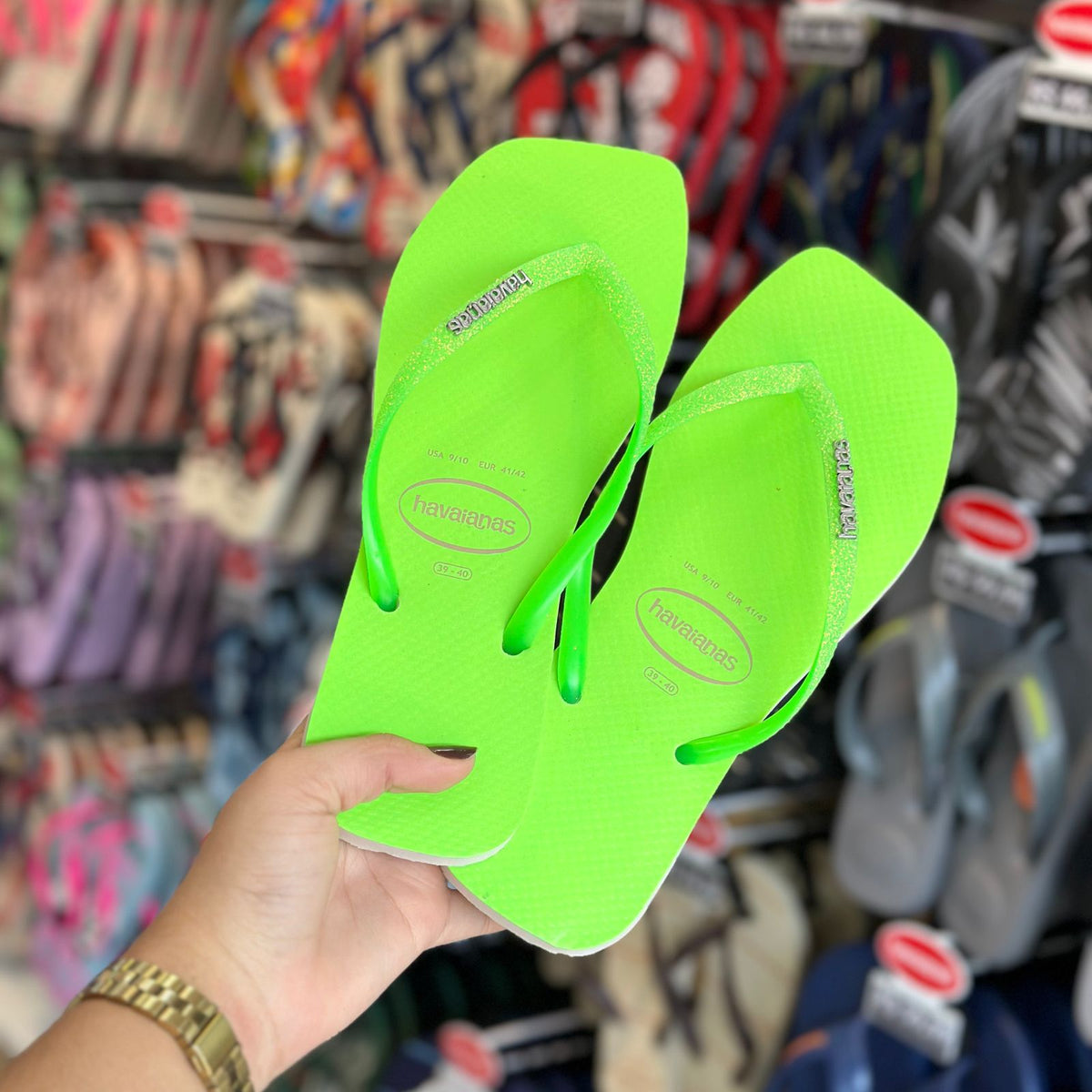 Havaianas Slim Square Glitter Neon