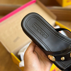 Sandália Moleca Anabela Detalhe Pedrarias 5508.102