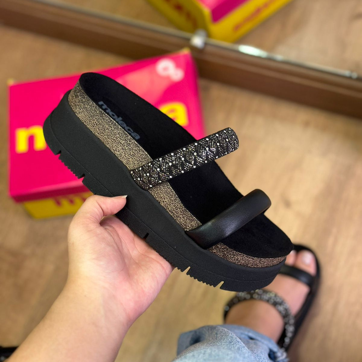 Sandália Papete Moleca Turim 5513.105