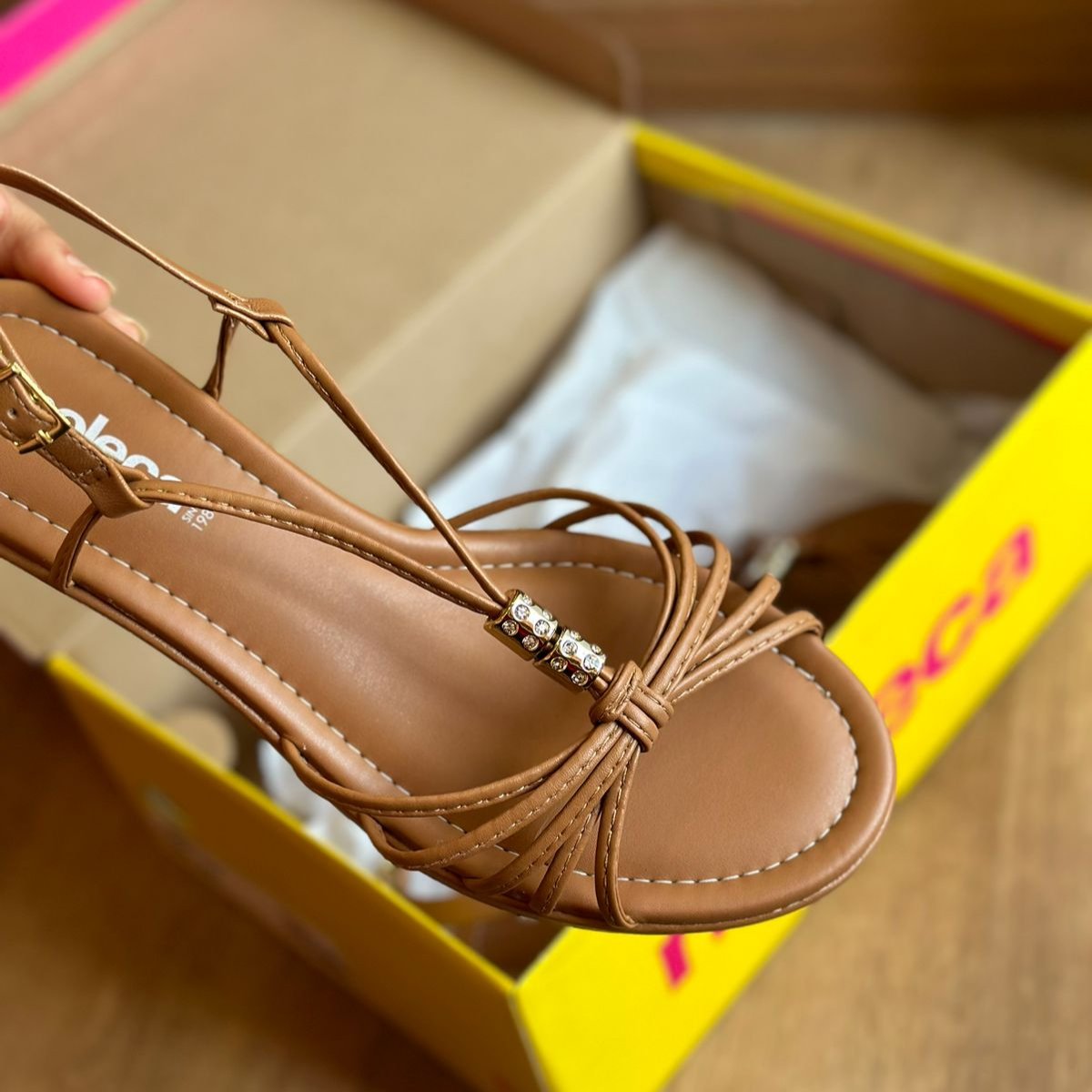 Sandalia Moleca Detalhe nas Tiras Anabela 5512.105