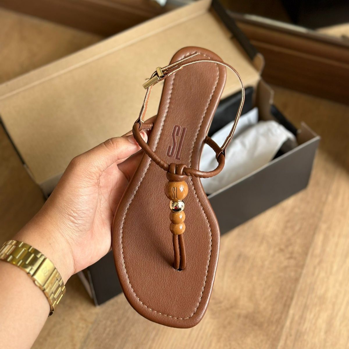 Rasteira Santa Lolla Santorine Bico Quadrado 01F7.2BFD