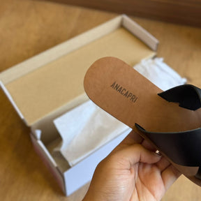 Rasteira Ana Capri Tiras Cruzadas C300140004