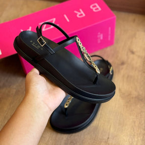 Sandália Rasteira Arezzo Slim Strass Lara Z191140022